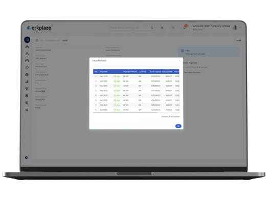 Loan Employee Detail_Workplaze Mockup 1