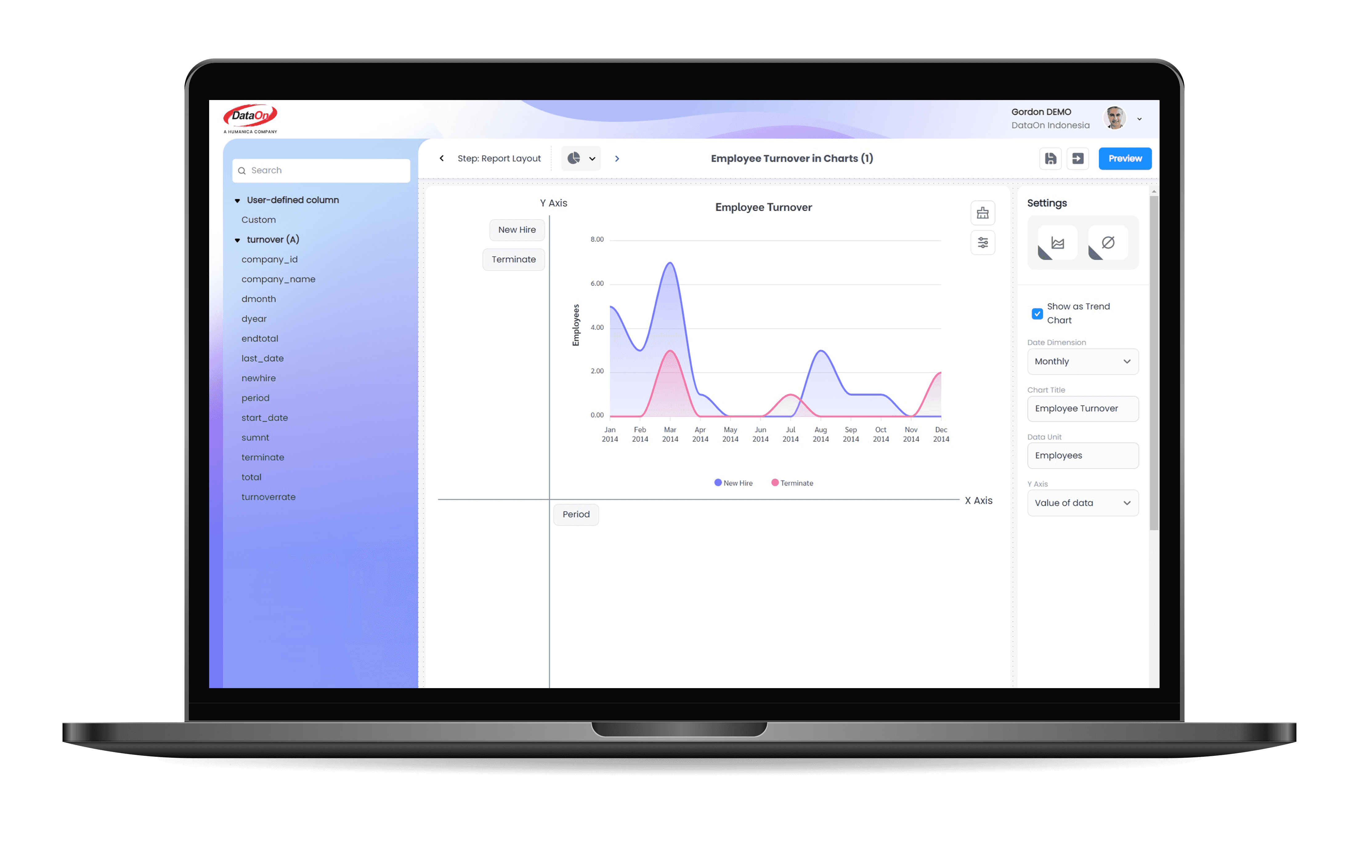 A business man using Workplaze HR Core