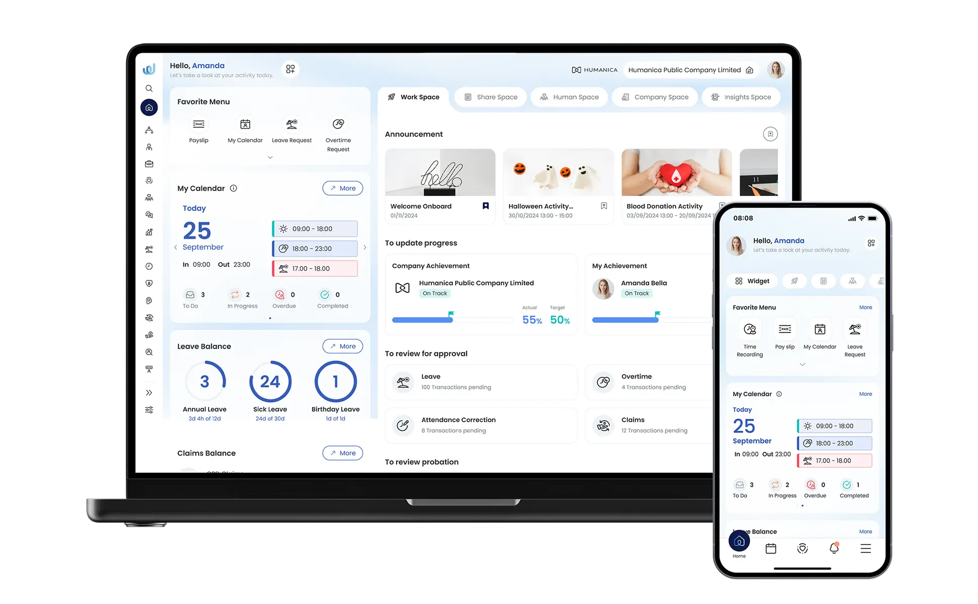โปรแกรม HR/HRIS Software/HR Software