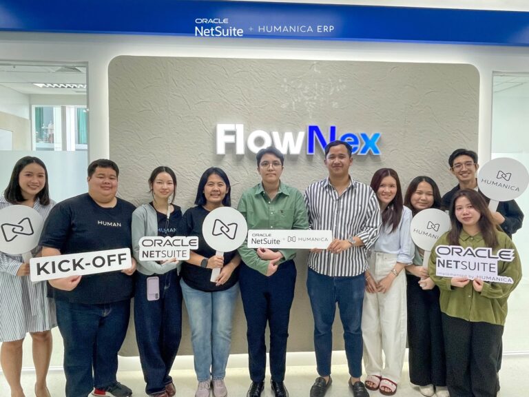 ทีมงาน FlowNex และ Humanica ERP ในการ Kick-off โครงการ Oracle NetSuite