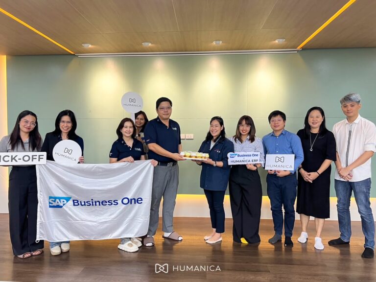 ภาพกลุ่มในกิจกรรมเริ่มโครงการ SAP Business One ของ Actigen และ Humanica ERP