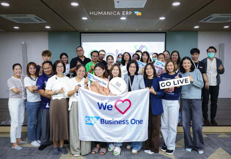 ภาพกลุ่มในกิจกรรม Go-live SAP Business One ของ Actigen และ Humanica ERP