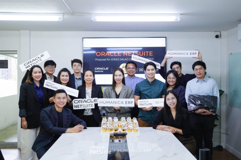 ภาพทีมงาน บริษัท โจนส์สลัด จำกัด / Jones Salad และ Humanica ERP ในโครงการ Oracle NetSuite Project Kick-off
